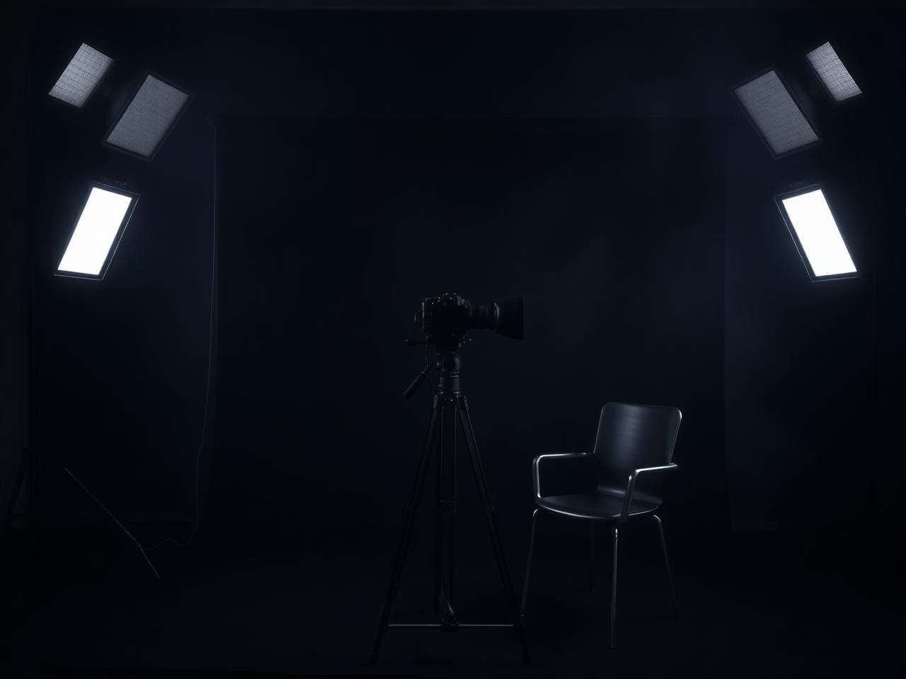 Dark Interview Setup at Innovisuals Studio