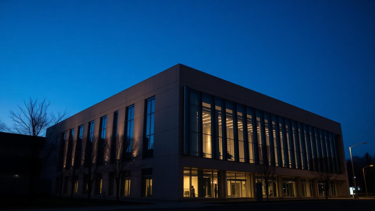 Concrete At Dusk — Architecture production still